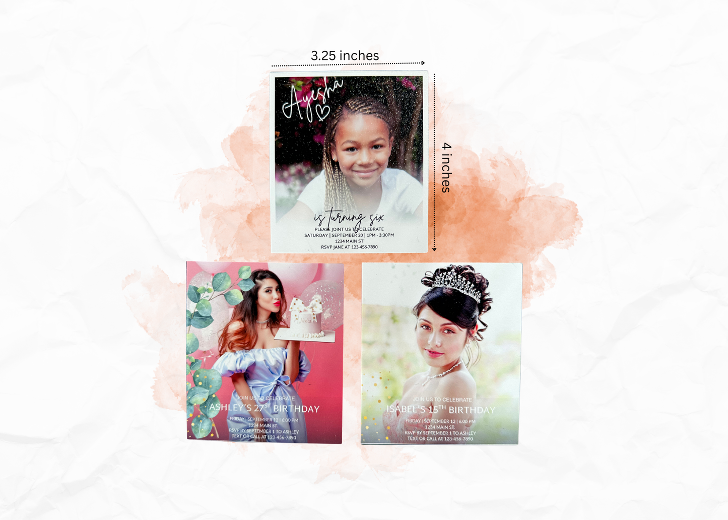 Invitation Photo Magnets