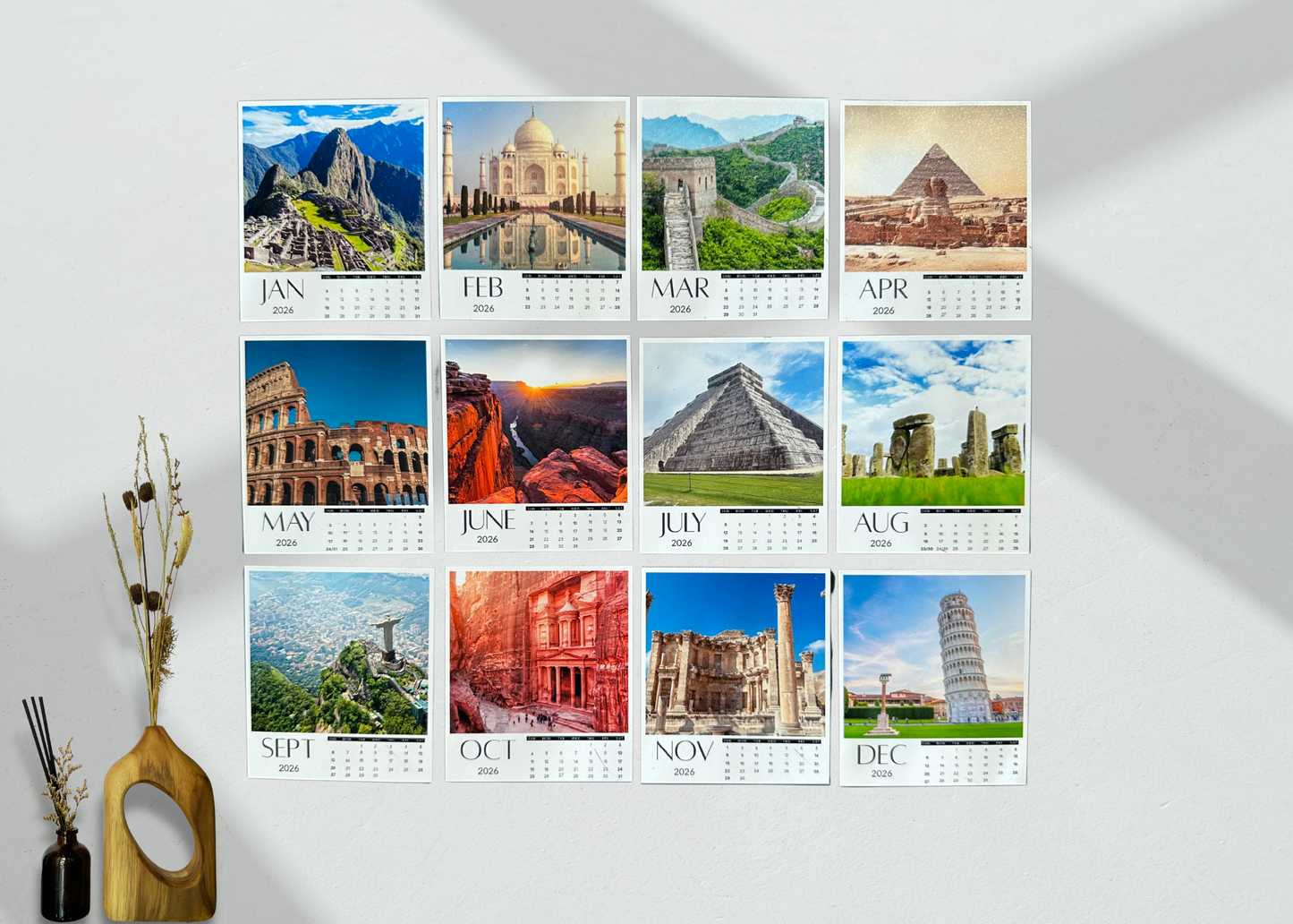 Calendar Print Magnets