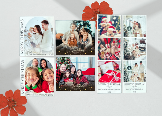 Christmas Print Photo Magnets