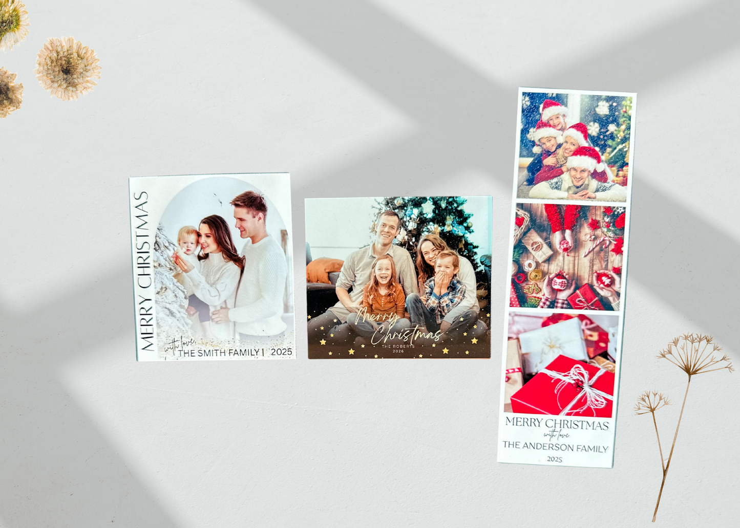 Christmas Print Photo Magnets