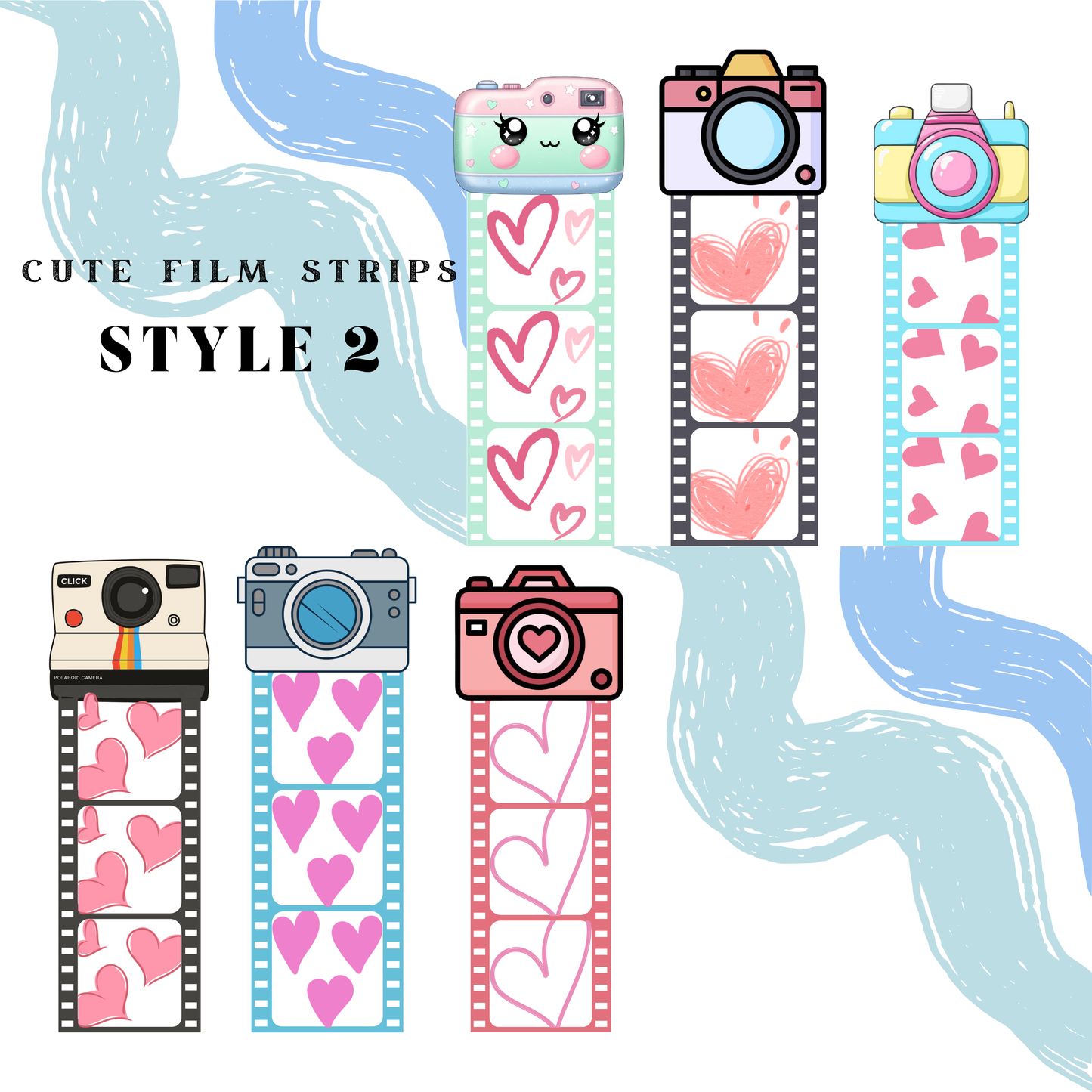 Camera Photo Strips Magnets